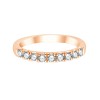 Demi Alliance Evidence serti clos diamant en or 18 carats