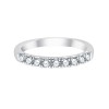 Demi Alliance Evidence serti clos diamant en or 18 carats