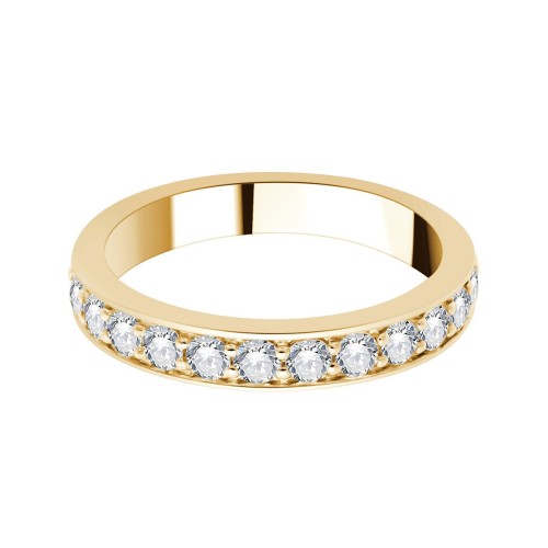 DEMI ALLIANCE EVIDENCE RAIL GRIFFE 13 DIAMANTS 0.70 CT