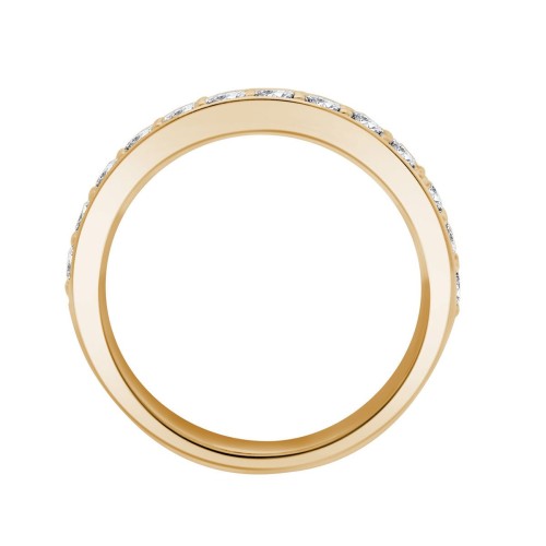 DEMI ALLIANCE EVIDENCE RAIL GRIFFE 13 DIAMANTS 0.70 CT