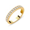 DEMI ALLIANCE EVIDENCE RAIL GRIFFE 13 DIAMANTS 0.50 CT