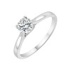Solitaire Evidence serti clos diamant en or 18 carats