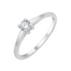 Solitaire Evidence serti clos diamant en or 18 carats