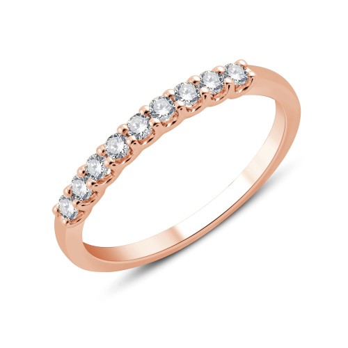 Demi Alliance Evidence trilogie diamant en or 18 carats