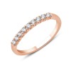Demi Alliance Evidence trilogie diamant en or 18 carats