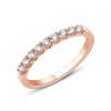 Demi Alliance Evidence serti clos diamant en or 18 carats