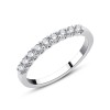 Demi Alliance Evidence serti clos diamant en or 18 carats