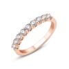 Demi Alliance Evidence trilogie diamant en or 18 carats