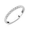 DEMI ALLIANCE EVIDENCE 4 GRIFFES 9 DIAMANTS 0.12 CT
