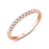 DEMI ALLIANCE EVIDENCE 4 GRIFFES 9 DIAMANTS 0.12 CT