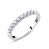 DEMI ALLIANCE EVIDENCE 4 GRIFFES 9 DIAMANTS 0.34 CT
