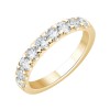 DEMI ALLIANCE EVIDENCE 4 GRIFFES 9 DIAMANTS 0.25 CT