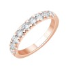 DEMI ALLIANCE EVIDENCE 4 GRIFFES 9 DIAMANTS 0.25 CT