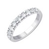 DEMI ALLIANCE EVIDENCE 4 GRIFFES 9 DIAMANTS 0.25 CT