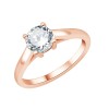 Solitaire Evidence serti clos diamant en or 18 carats