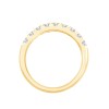 DEMI ALLIANCE EVIDENCE 4 GRIFFES 9 DIAMANTS 0.64 CT