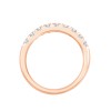 DEMI ALLIANCE EVIDENCE 4 GRIFFES 9 DIAMANTS 0.64 CT
