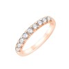 DEMI ALLIANCE EVIDENCE 4 GRIFFES 9 DIAMANTS 0.64 CT