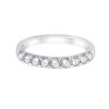 DEMI ALLIANCE EVIDENCE 4 GRIFFES 9 DIAMANTS 0.64 CT