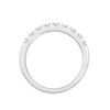 DEMI ALLIANCE EVIDENCE 4 GRIFFES 9 DIAMANTS 0.64 CT