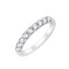 DEMI ALLIANCE EVIDENCE 4 GRIFFES 9 DIAMANTS 0.64 CT
