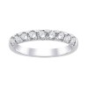 DEMI ALLIANCE EVIDENCE 4 GRIFFES 9 DIAMANTS 0.80 CT