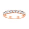 DEMI ALLIANCE EVIDENCE 4 GRIFFES 9 DIAMANTS 0.80 CT