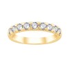 DEMI ALLIANCE EVIDENCE 4 GRIFFES 9 DIAMANTS 0.25 CT