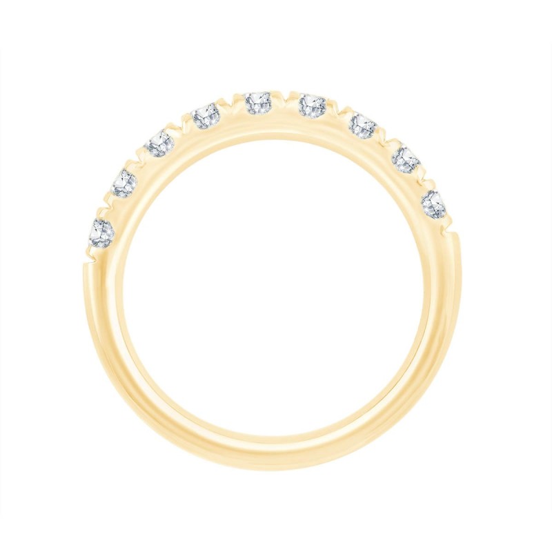 DEMI ALLIANCE EVIDENCE 4 GRIFFES 9 DIAMANTS 0.93 CT