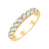 DEMI ALLIANCE EVIDENCE 4 GRIFFES 9 DIAMANTS 0.93 CT