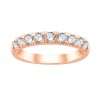 DEMI ALLIANCE EVIDENCE 4 GRIFFES 9 DIAMANTS 0.93 CT