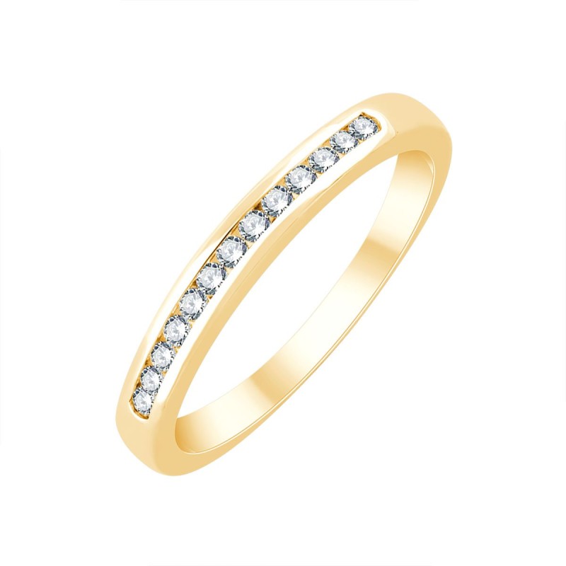 ALLIANCE ÉVIDENCE SERTI RAIL 13 DIAMANTS 0.13 CT