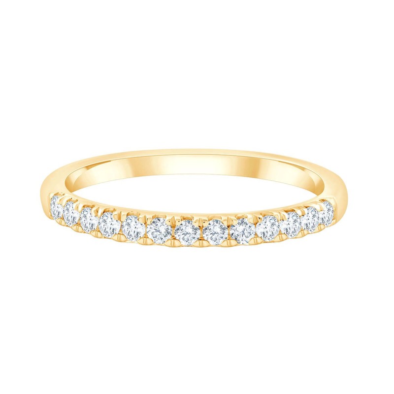 DEMI ALLIANCE EVIDENCE 4 GRIFFES 13 DIAMANTS 0.12 CT