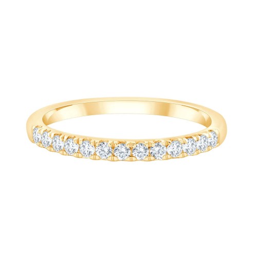 DEMI ALLIANCE EVIDENCE 4 GRIFFES 13 DIAMANTS 0.12 CT