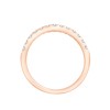 EVIDENCE HALF-ETERNITY RING 4-PRONG SETTING 13 DIAMONDS 0.35 CT