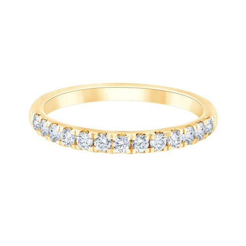 DEMI ALLIANCE EVIDENCE 4 GRIFFES 13 DIAMANTS 0.35 CT
