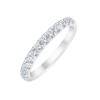 DEMI ALLIANCE EVIDENCE 4 GRIFFES 13 DIAMANTS 0.50 CT
