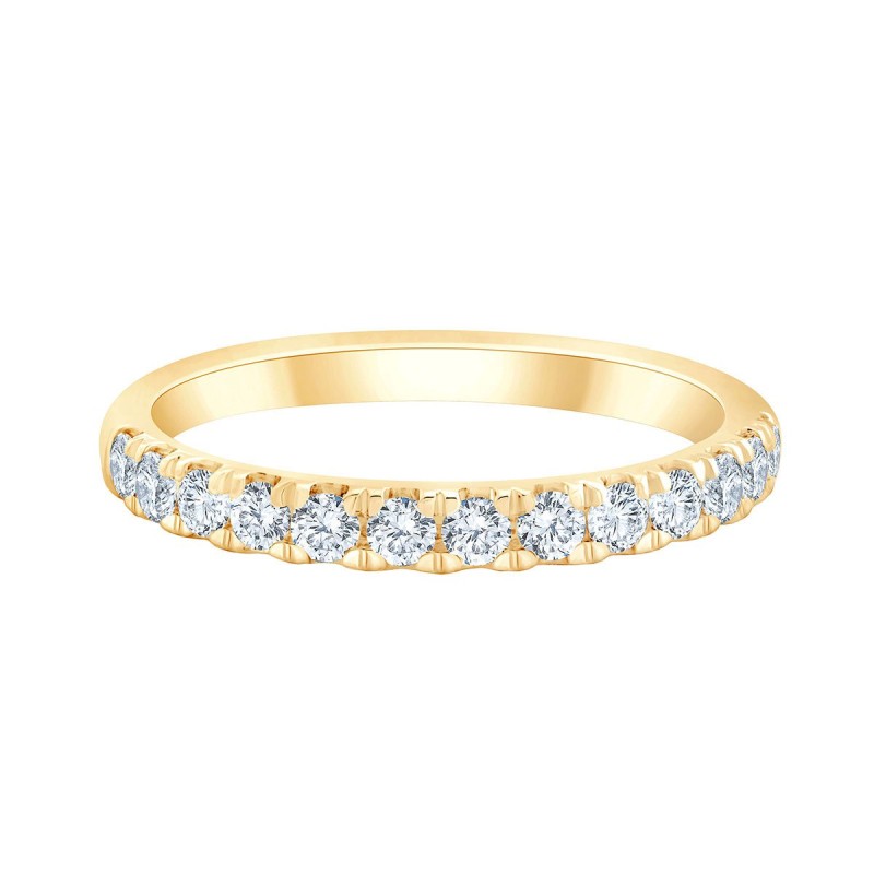 DEMI ALLIANCE EVIDENCE 4 GRIFFES 13 DIAMANTS 0.50 CT