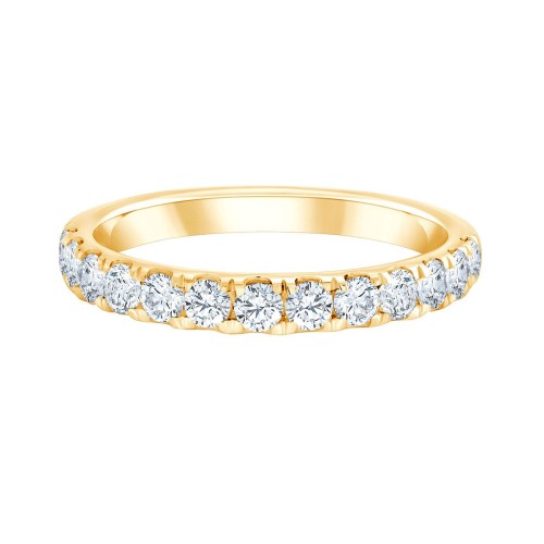 EVIDENCE HALF-ETERNITY RING 4-PRONG SETTING 13 DIAMONDS 0.73 CT