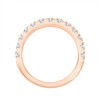 DEMI ALLIANCE EVIDENCE 4 GRIFFES 13 DIAMANTS 1.02 CT
