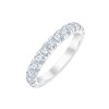 DEMI ALLIANCE EVIDENCE 4 GRIFFES 13 DIAMANTS 1.02 CT