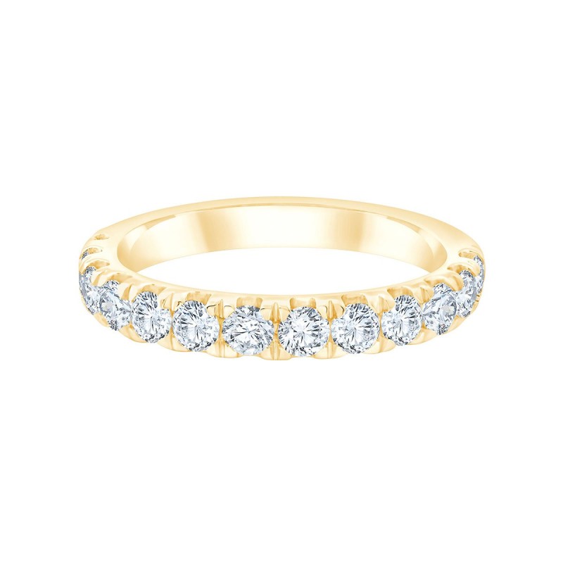 DEMI ALLIANCE EVIDENCE 4 GRIFFES 13 DIAMANTS 1.02 CT
