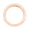 DEMI ALLIANCE EVIDENCE 4 GRIFFES 13 DIAMANTS 1.13 CT