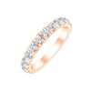 DEMI ALLIANCE EVIDENCE 4 GRIFFES 13 DIAMANTS 1.13 CT