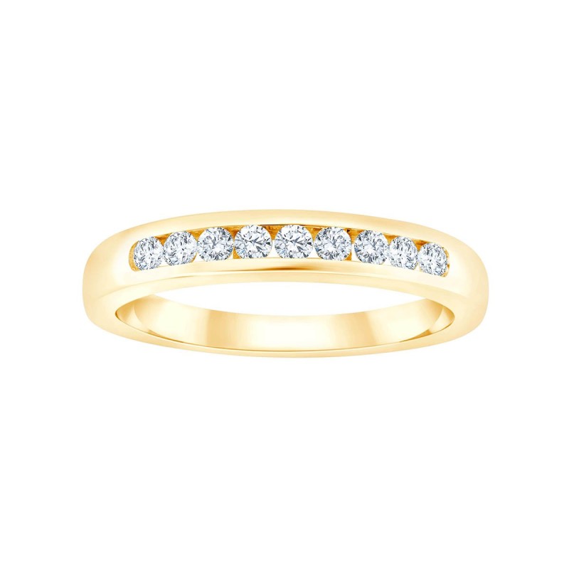EVIDENCE CHANNEL-SET ETERNITY RING 9 DIAMONDS 0.25 CT