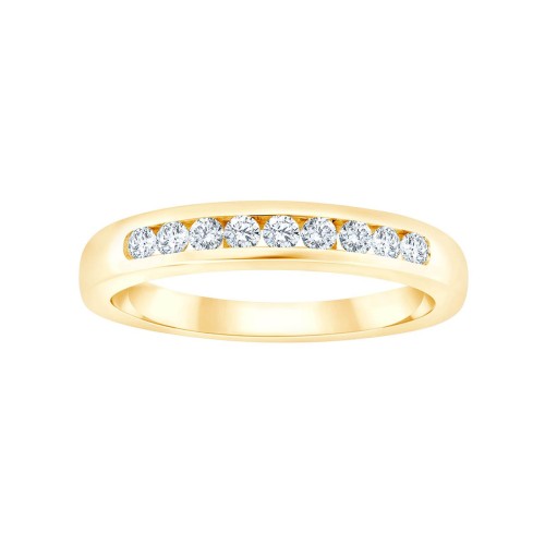 ALLIANCE ÉVIDENCE SERTI RAIL 9 DIAMANTS 0.25 CT