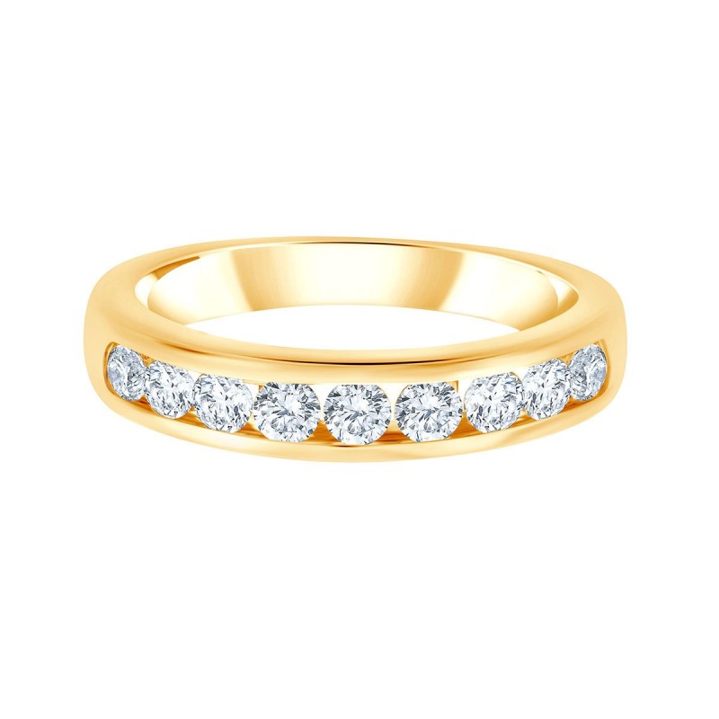 ALLIANCE ÉVIDENCE SERTI RAIL 9 DIAMANTS 0.60 CT