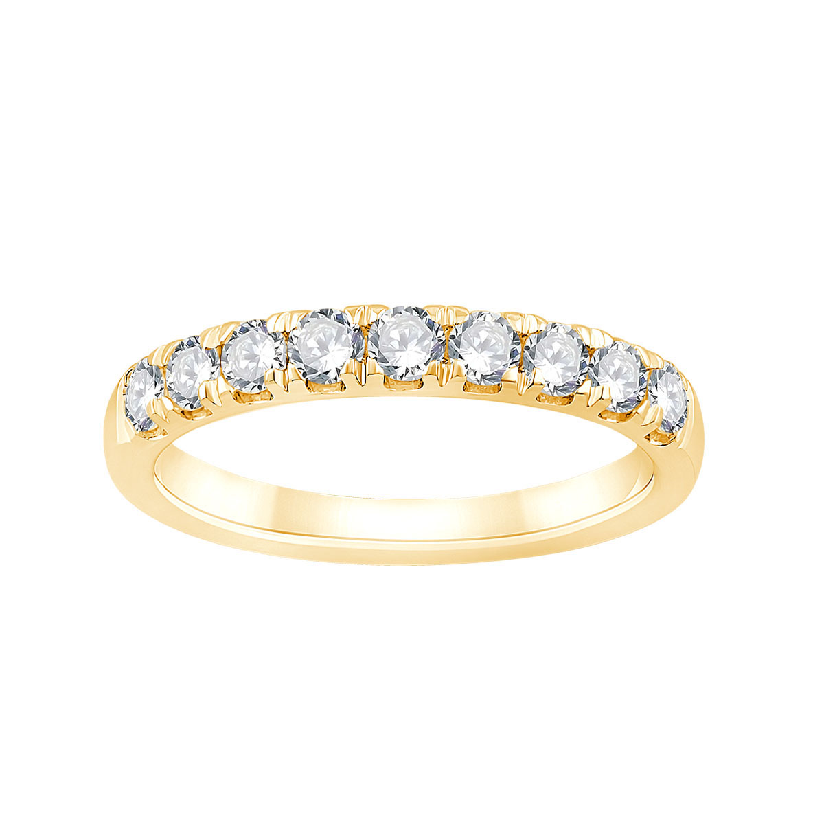 Demi Alliance Evidence trilogie diamant en or 18 carats