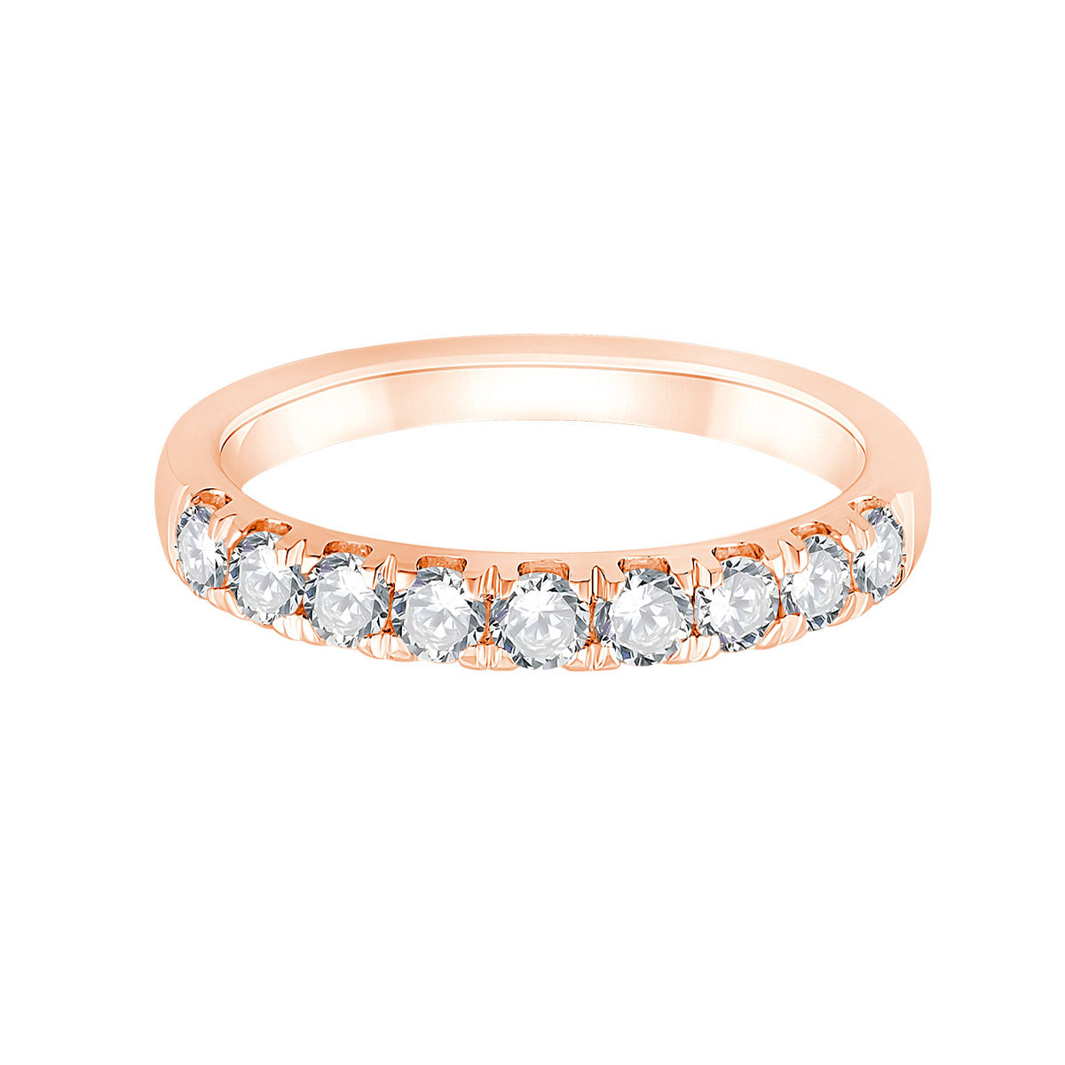 Demi Alliance Evidence trilogie diamant en or 18 carats