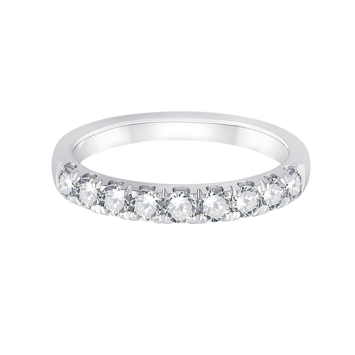 Demi Alliance Evidence trilogie diamant en or 18 carats